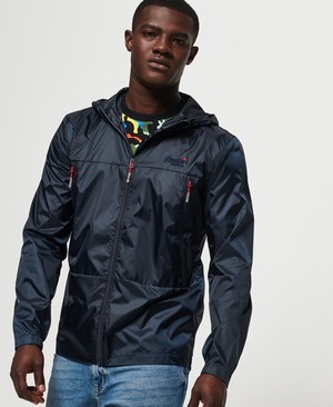 Superdry Offshore Packable Cagoule Férfi Kabát Sötétkék | EYAIG9132